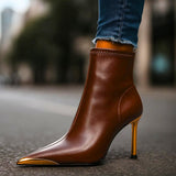 Bottes Aveline à pointe dorée