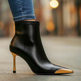Bottes Aveline à pointe dorée