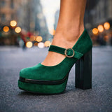 VALLORIA TALONS EN VELOURS
