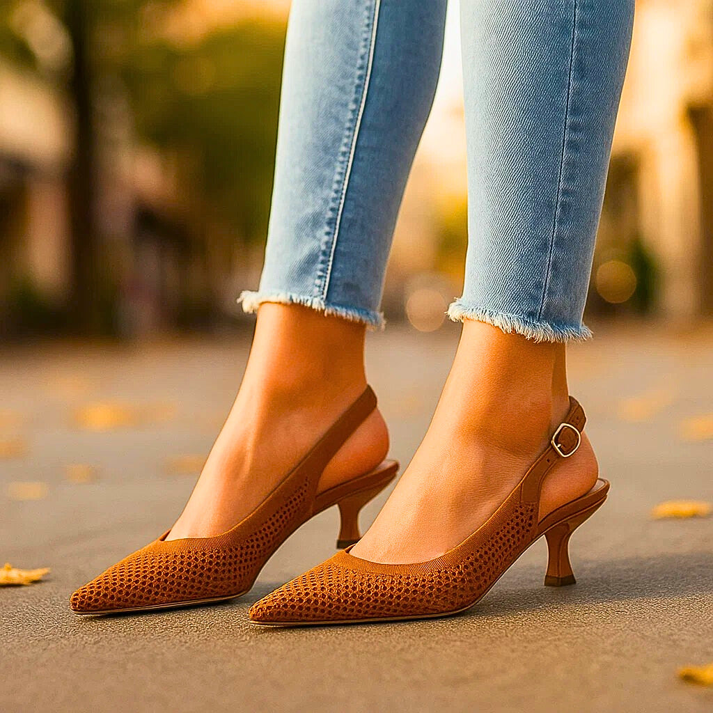 Avelina talons en mesh