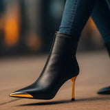 Bottes Aveline à pointe dorée
