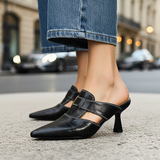 AUBREY MONROE TALONS EN CUIR VÉRITABLE