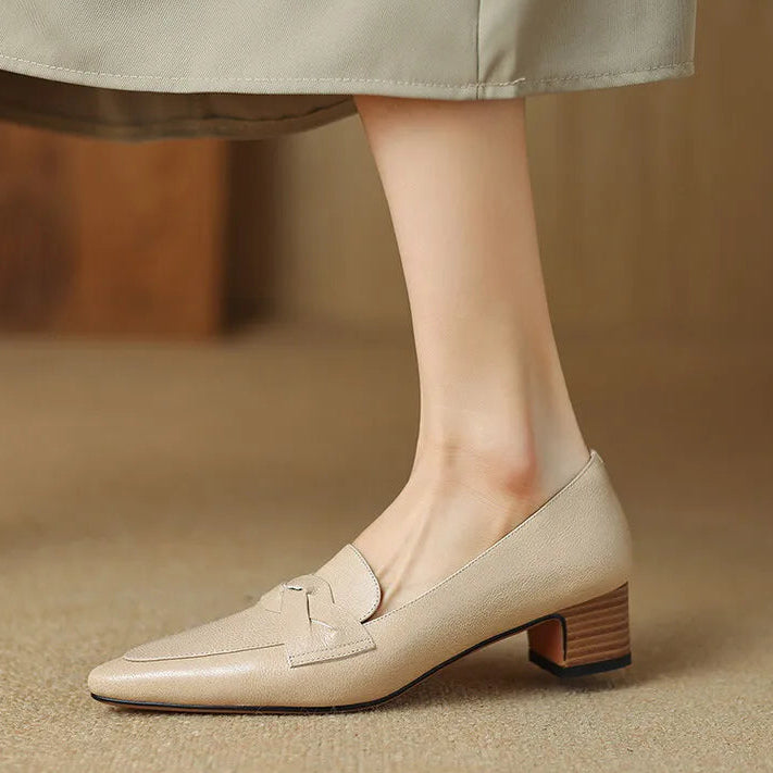 SOFIA mocassins en cuir véritable