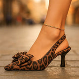 LILIAN talons à motif léopard