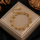 Bracelet Chaîne Moderne Exclusif en Or 18K