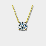 Raphaëlle – Collier en zirconium sur argent plaqué or 18 carats