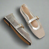 Avelina ballerines en mesh
