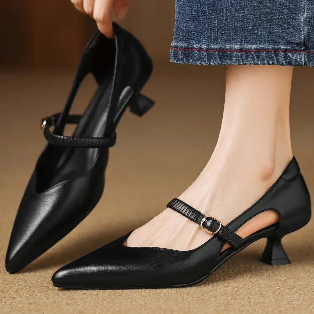 AVANI talons en cuir véritable