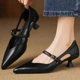 AVANI talons en cuir véritable