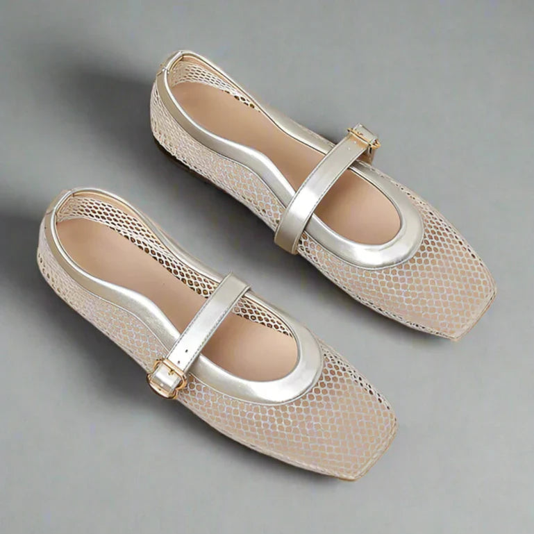 Avelina ballerines en mesh
