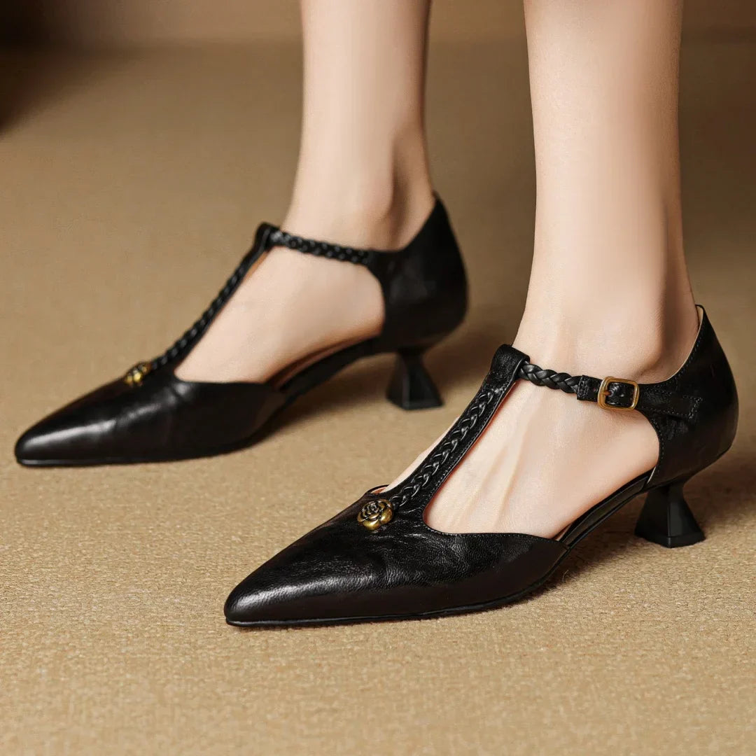 VANESSA MAE CHAUSSURES À TALONS EN CUIR VÉRITABLE