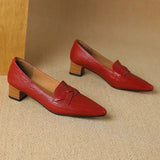 SOFIA mocassins en cuir véritable