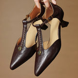 VANESSA MAE CHAUSSURES À TALONS EN CUIR VÉRITABLE