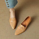SOFIA mocassins en cuir véritable