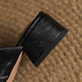 Mules en cuir véritable Avery