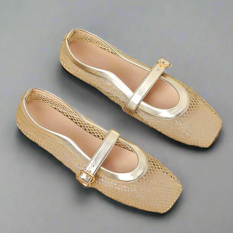 Avelina ballerines en mesh
