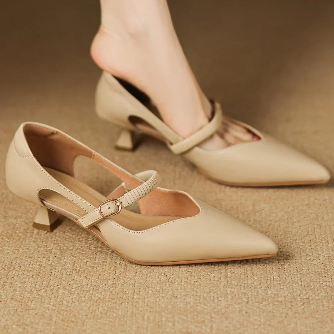 AVANI talons en cuir véritable