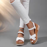 Sandales compensées tissées Hazel