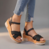 Sandales compensées tissées Hazel