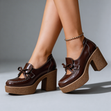 AVINA TALONS À PLATEFORME AVEC NŒUD