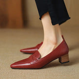SOFIA mocassins en cuir véritable