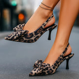 LILIAN talons à motif léopard