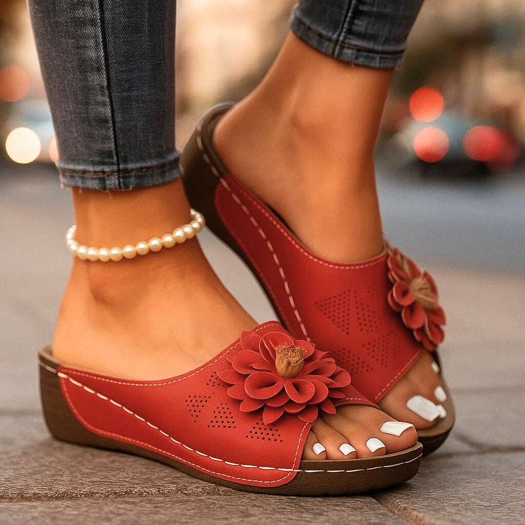 ROSALINA BLOSSOM CHAUSSURES À ENFILER EN CUIR