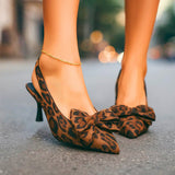 LILIAN talons à motif léopard