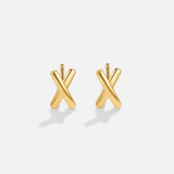 Claire – Boucles d’oreilles dorées en forme de brindille