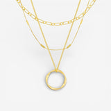 Collier à Trois Rangées Open Circle
