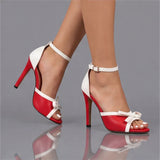 Talons Valentina à ruban
