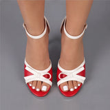 Talons Valentina à ruban